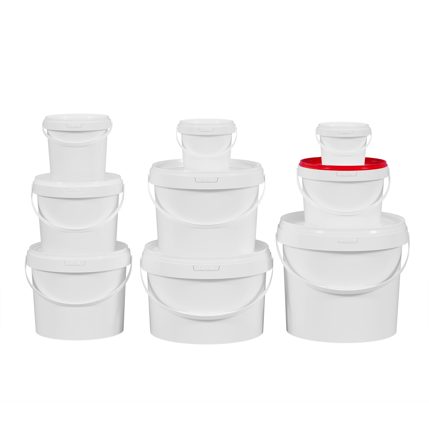 OPEN压盖圆桶系列（300ml–10L） - 图片 1